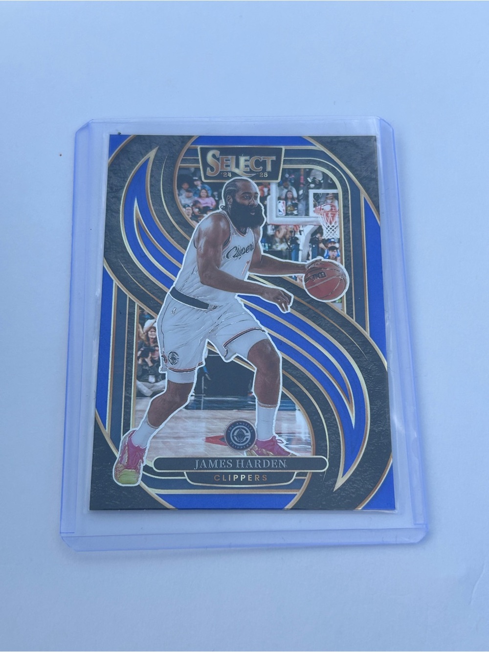 Select James Harden Clippers Basketball Card - Blue & Gold Accents